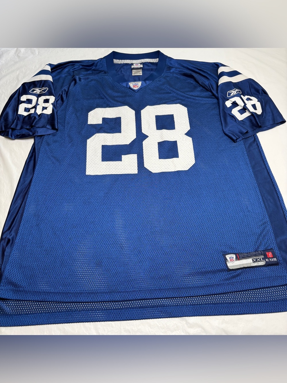 Reebok Authentic Jersey NFL Indianapolis Colts #28 Marlin Jackson Men’s 2XL